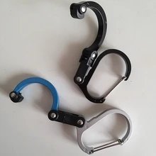 Clip de engranaje híbrido, mosquetón giratorio, enganche fuerte sin bloqueo para Camping, pesca, senderismo, mochila de viaje