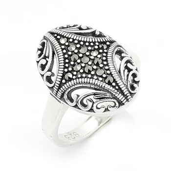 

100 Real 925 Sterling Silver Ring Turkish Jewelry Women Rings Female Ring For Womens Made in Turkey Wedding Ring anillo Bijoux