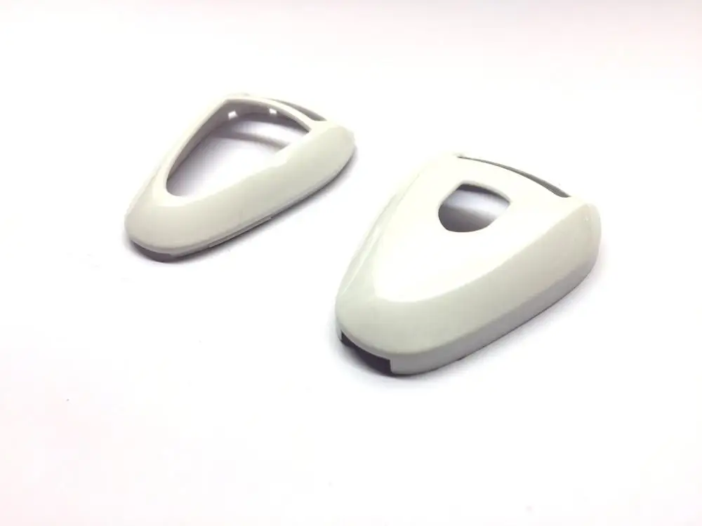 Gloss White Дистанционный Флип брелок оболочки защиты ключа чехол для Porsche Серебряная головка дистанционного ключа - Название цвета: Gloss White