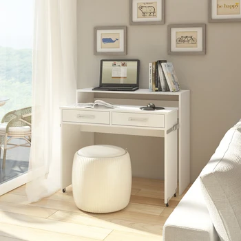 

Selsey COCOS - Modern Desk / Functional Home Office Desk / Compact Study Desk / Matte White