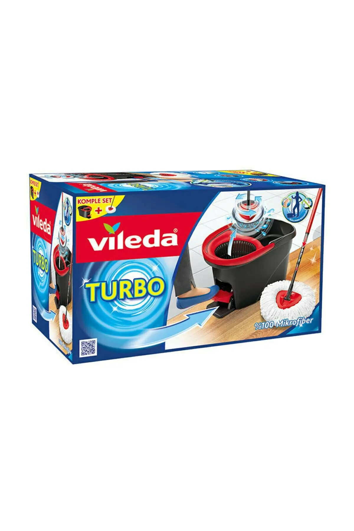 Vileda Turbo - Pedal Cleaning Set-Telescopic Exactable Handle-Washable  Mop-Water Won't Splash-Perfect for Surface Cleaning - AliExpress