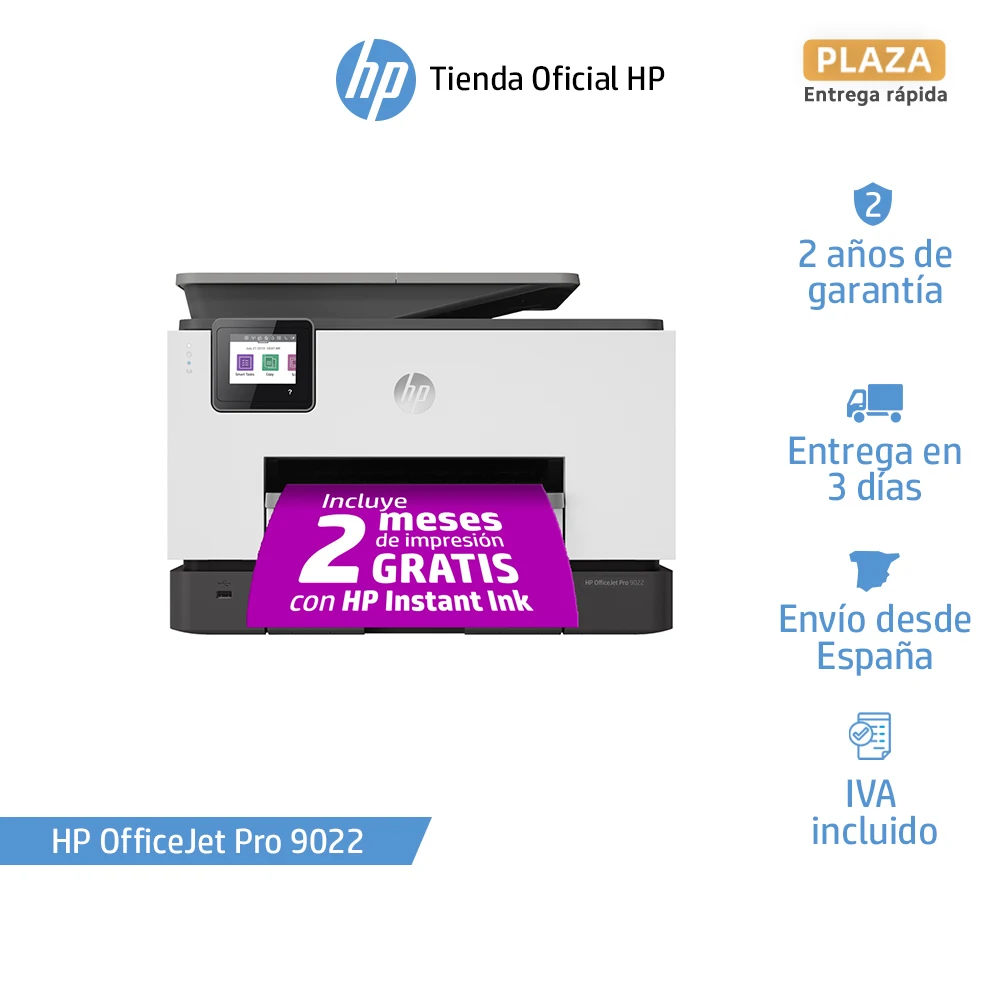 Impresora multifunción HP OfficeJet Pro 9015, 9020 y 9022 Impresión,  escaneado a doble cara, Wi Fi, Compatible con Instant Ink|Impresoras| -  AliExpress