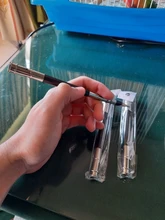 1/3/ 5/10 piezas lápiz extensiones de metal de doble cabeza dibujo lápiz extensión de 13cm sostenedor de la pluma de acero inoxidable caja de lápiz