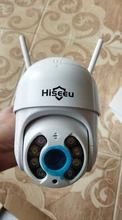 Hiseeu-cámara IP de 3MP con WIFI para exteriores, visión nocturna a todo Color, PTZ, seguridad impermeable, detección humana por Ia, ONVIF, ICSee