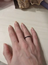 CACANA-anillos de acero inoxidable para parejas, oro rosa, antialergia, lisa, sencilla, Bisutería