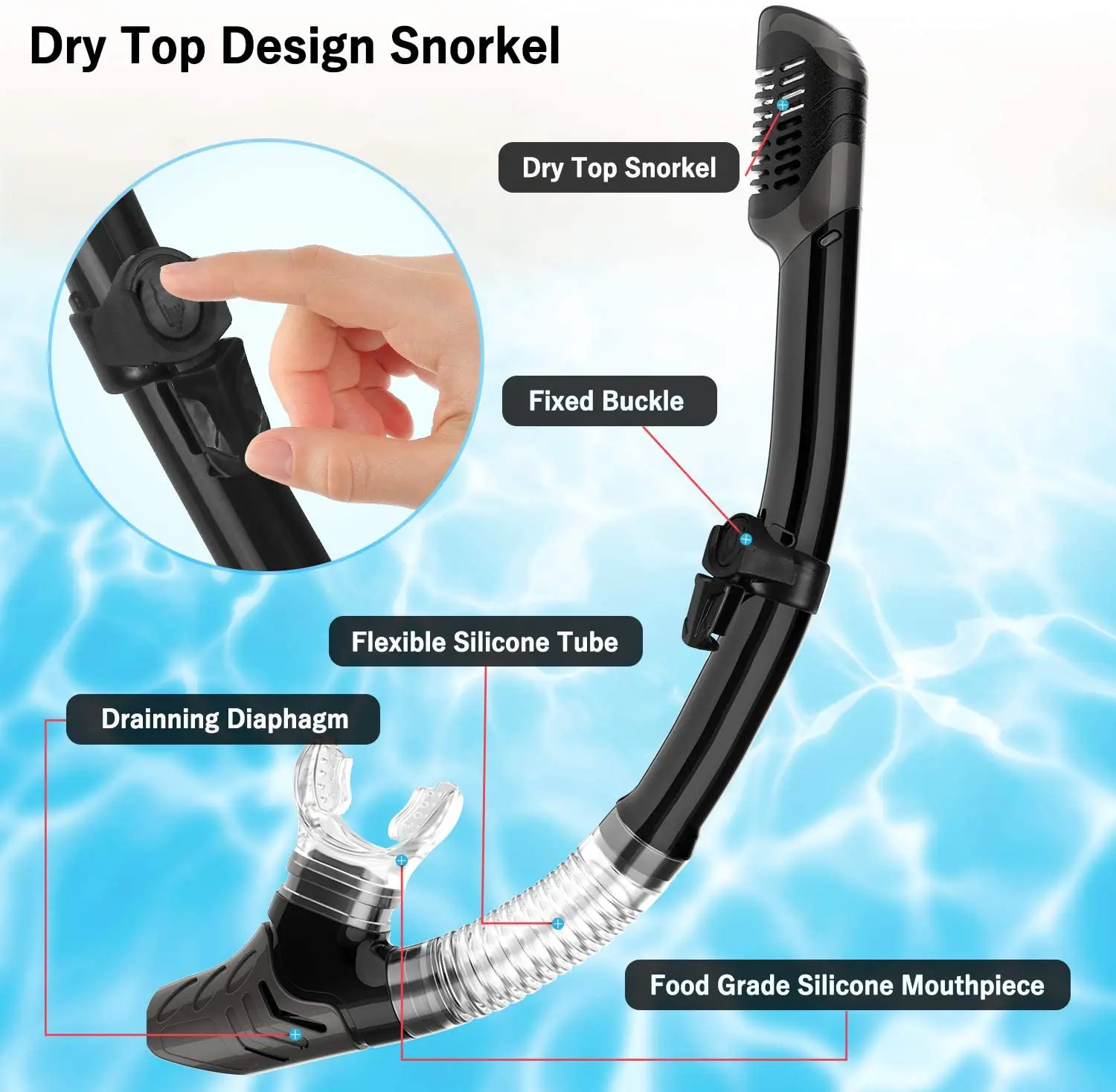 Anti-fog Diving Mask Snorkel Tube Set for Adult Professional Snorkel Full Breath Tube Gear Underwater Swim Goggles Equipment