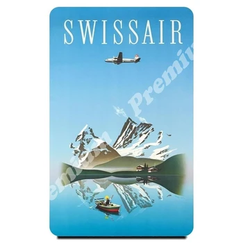 

Switzerland souvenir magnet vintage tourist poster