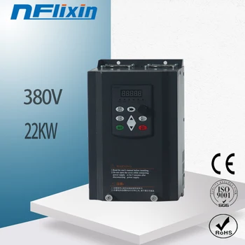 

New! 22KW 380V 3Phase Input 45A 30HP Frequency Inverter 3 Phase Output VFD Frequency Converter Motor Speed Controller 0-200HZ