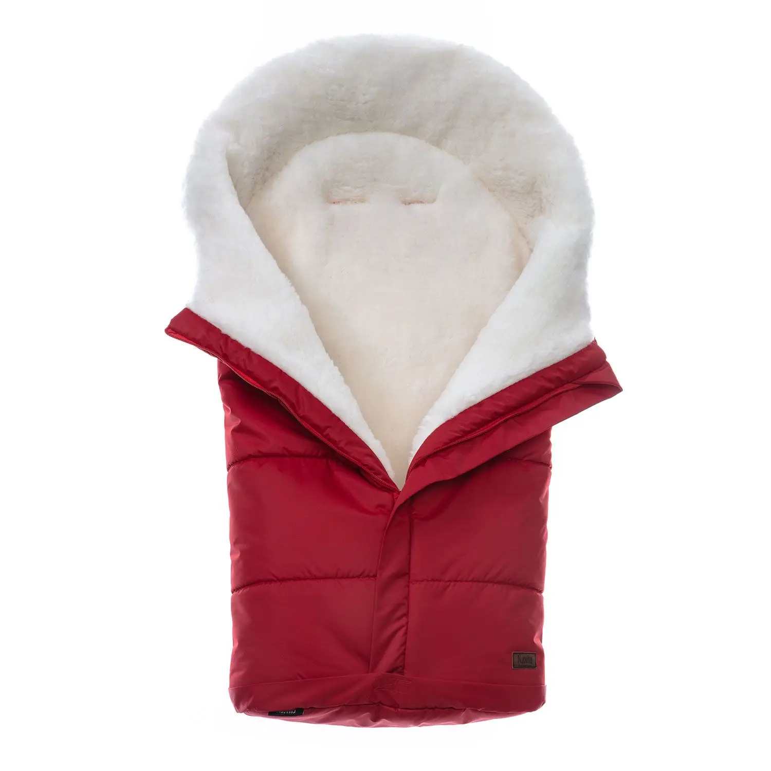 Конверт зимний меховой Nuovita Siberia Bianco(Rosso/Красный