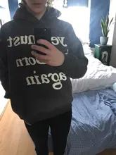 Ye must be Born again-Sudadera con capucha CPFM XYZ para niños, suéteres transparentes, sudaderas de tamaño asiático Kanye West, jerséis de alta calidad