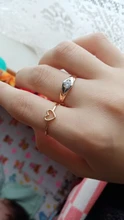 RscvonM-Anillo de boda de Color dorado y plateado con forma de corazón para mujer, joyería de compromiso para fiesta