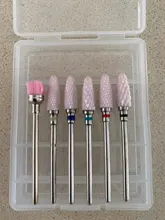 Juego de fresas para manicura, accesorios para máquina de manicura, 6 uds.