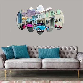 

Blue Pink Vovos 5 Piece Mdf Table