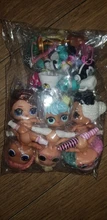6 muñecas + 6 prendas + 6 zapatos + 6 botellas + 6 accesorios conjuntos aleatorios L.O.L. ¡Sorpresa! Muñeca LOL de 8cm, juguete para regalo