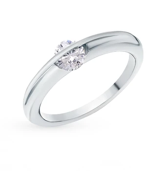 

Silver ring with cubic zirconia sunlight sample 925