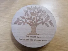 Caja de madera para dientes de bebé, organizador de almacenamiento de dientes de leche para niño y niña, caja de dientes deciduos para coleccionar recuerdos para bebé, regalo de 1, 2 y 3 años