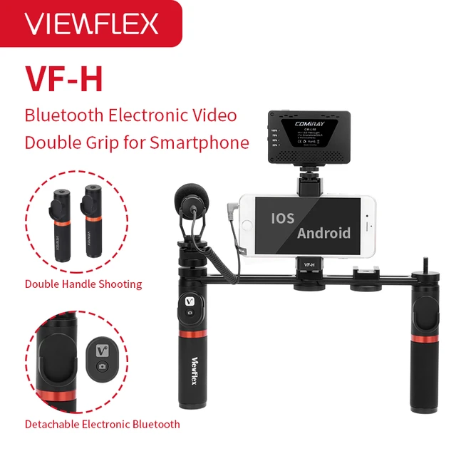 Kit vidéo stabilisateur + micro sans fil pour mobile