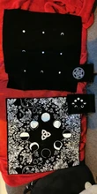 Mantel de Tarot de terciopelo con bolsa, adivinación de las fases de la Luna, paño de Altar para enamorados, envío directo