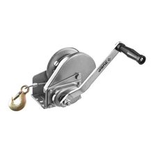 Лебедка ЗУБР 43117-1.3(Механическая барабанная, усилие 1,3 т, трос 8 м, стальной, 1 крюк