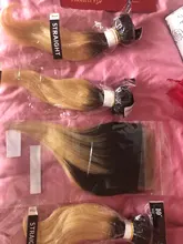 Straight-Bundles Human-Hair Lace-Closure Frontal Blonde EUPHORIA Ombre Honey 613 Brazilian