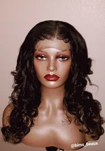 Extensiones de pelo ondulado brasileño Remy, mechones de onda suelta de 30 pulgadas con cierre, 3 uds.