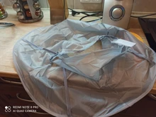 Ropa de peluquería para adultos, capa de corte de pelo transpirable tridimensional de 60cm, color gris medio, venta al por mayor