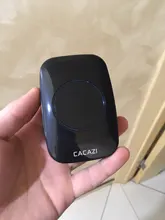 CACAZI-timbre inalámbrico a prueba de agua, con batería de CC, 300M, mando a distancia, para el hogar, 1, 2 botones, x 1, 2 y 3 receptores