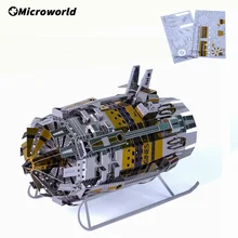 Microworld – Puzzle 3D mécanique en métal, modèles de moteurs électriques, Kits de bricolage, jouets éducatifs découpés au Laser, cadeaux pour enfants et adultes