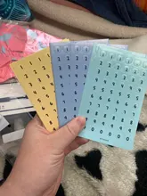 Pegatinas de letras de números DIY de colores, pegatinas autoadhesivas para ropa pequeña, etiquetas adhesivas para escuela y oficina, 16 hojas