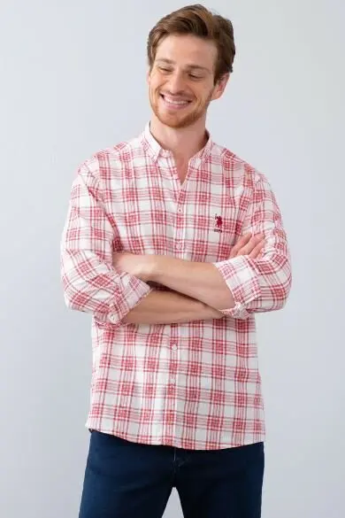 Uss. POLO ASSN. Мужские тканые Gomlek