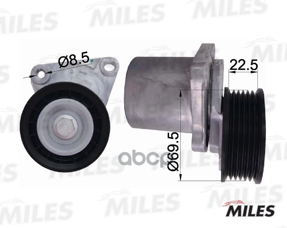 Натяжитель Ремня Приводного Mazda 6 1.8-2.3 02-07 Miles Ag00058 Miles арт. AG00058