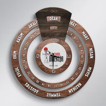 

Personalized Professional Coach Infinite Mayan Calendar Wooden Wall Clock