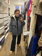 Winter Jacket Coat Parkas Fitaylor Zipper-Down Natural Women Outerwear Snow Warm Thick