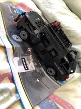 SWAT-vehículos militares del equipo de ciudad, camión, coche especial, helicópteros de policía, juego de prisión, modelo, Kits de construcción, estación de transporte móvil