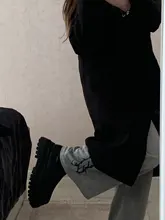 Botas de media caña con plataforma y cordones para mujer, zapatos de piel sintética con cremallera, informales, antideslizantes