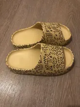 House Slippers Shoes Slides Men Casual Luxury Brand Quality EVA Indoor Graffiti WEH