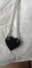 2 uds lindo amor corazón de collar con colgante de pareja amistad hecho con los elementos Lego de los hombres y las mujeres Punk collar regalo de San Valentín
