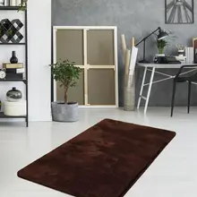 Коврики для гостиной-ковры для гостиной-Декор для комнаты-серый ковер-Декор для гостиной | Милана коричневый 70X120 см