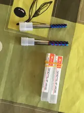 Fresadora de carburo de aleación de tungsteno, herramientas de corte CNC, 4 flautas HRC65