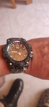 Smael Relojes Deportivos de Marca para Hombre con Doble Pantalla Analógica Digital Led Relojes de Pulsera de Cuarzo Electrónicos Reloj Militar de Natación Impermeable