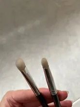 Conjunto de negras brochas maquillaje BEILI, brochas profesionales de pelo Natural de cabra, brochas para base de maquillaje en polvo, brochas para mezclar ojos y maquillaje