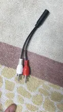RCA de 3,5mm hembra Conector estéreo de Cable Y enchufe a 2 adaptador macho RCA de Audio 3,5 enchufe auxiliar conector de auriculares Cable de música