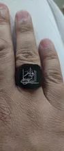 Anillo de acero inoxidable grabado para hombre, anillo de sello grueso de 18mm, negro, con letra real grabada, joyería personalizada