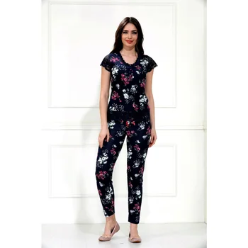 

Etoile women's spring/summer Bamboo Short Sleeve Pajamas set (Detail: Lace) 98015