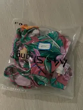 Bañador Tropical de flores para niña, traje de baño de dos piezas con volantes para niña de 7 a 14 años, conjunto de Bikini para niña, ropa de playa