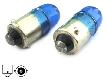 

Halogen lamp T4 T4W BA9S 12V 4W straight skyblue color Blister