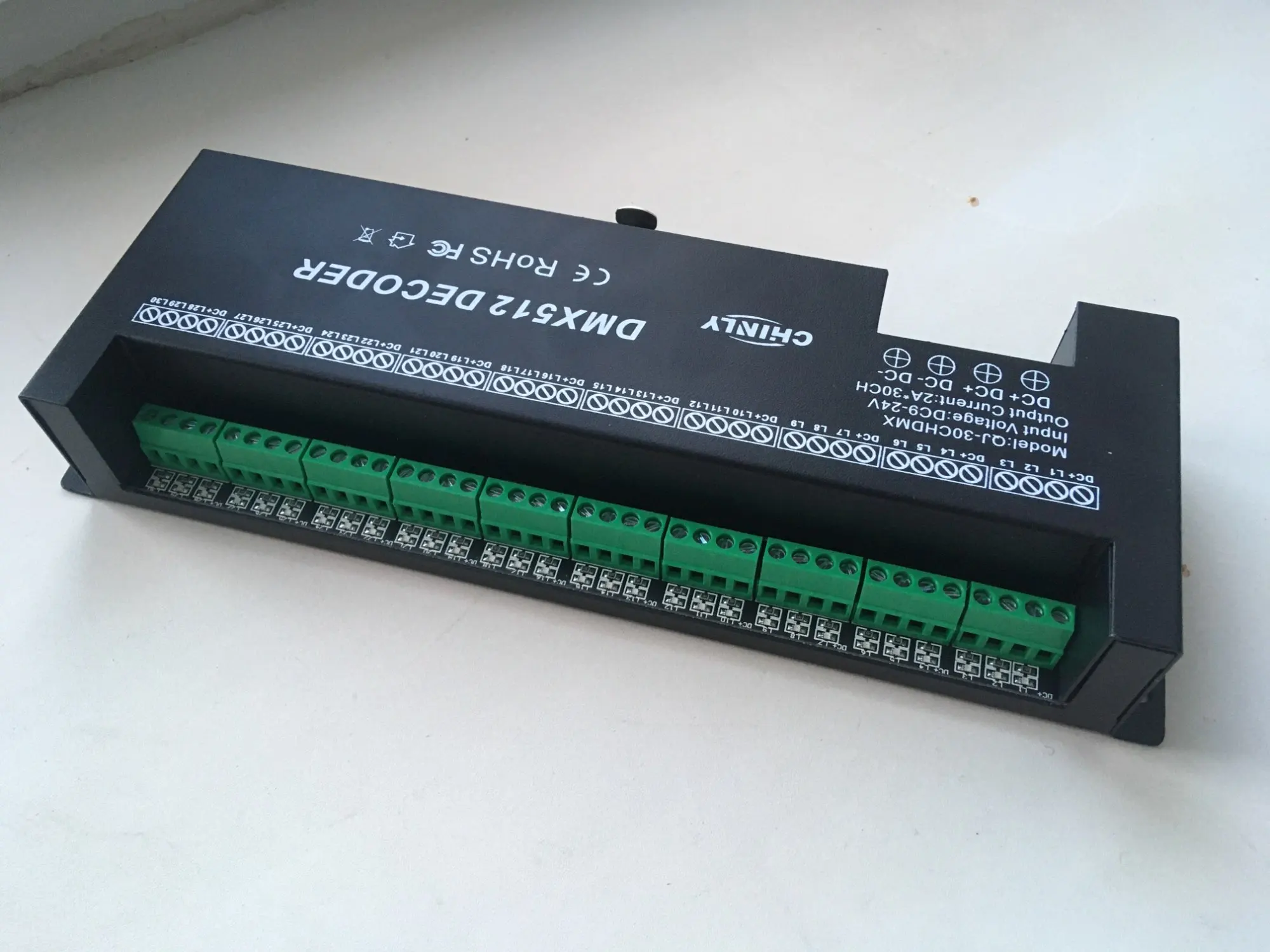 2A/30 Channel/30CH 512 DMX LED RGB Strip Controller DMX512 Decoder Dimmer 9V 24V 