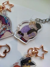 FANGQINGMAO-llavero personalizado de acrílico, charm, transparente, de plástico epoxi, transparente