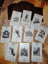 Juego de cartas de Tarot oculta, oráculo, fiesta familiar, tablero de naipes, juegos de adivinación, PDF