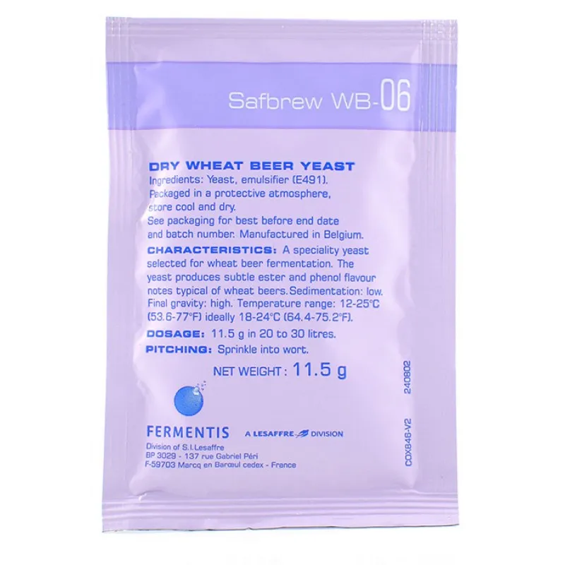 Дрожжи Пивные SAFALE WB 06 Fermentis 11 5 грамм для производства пшеничного